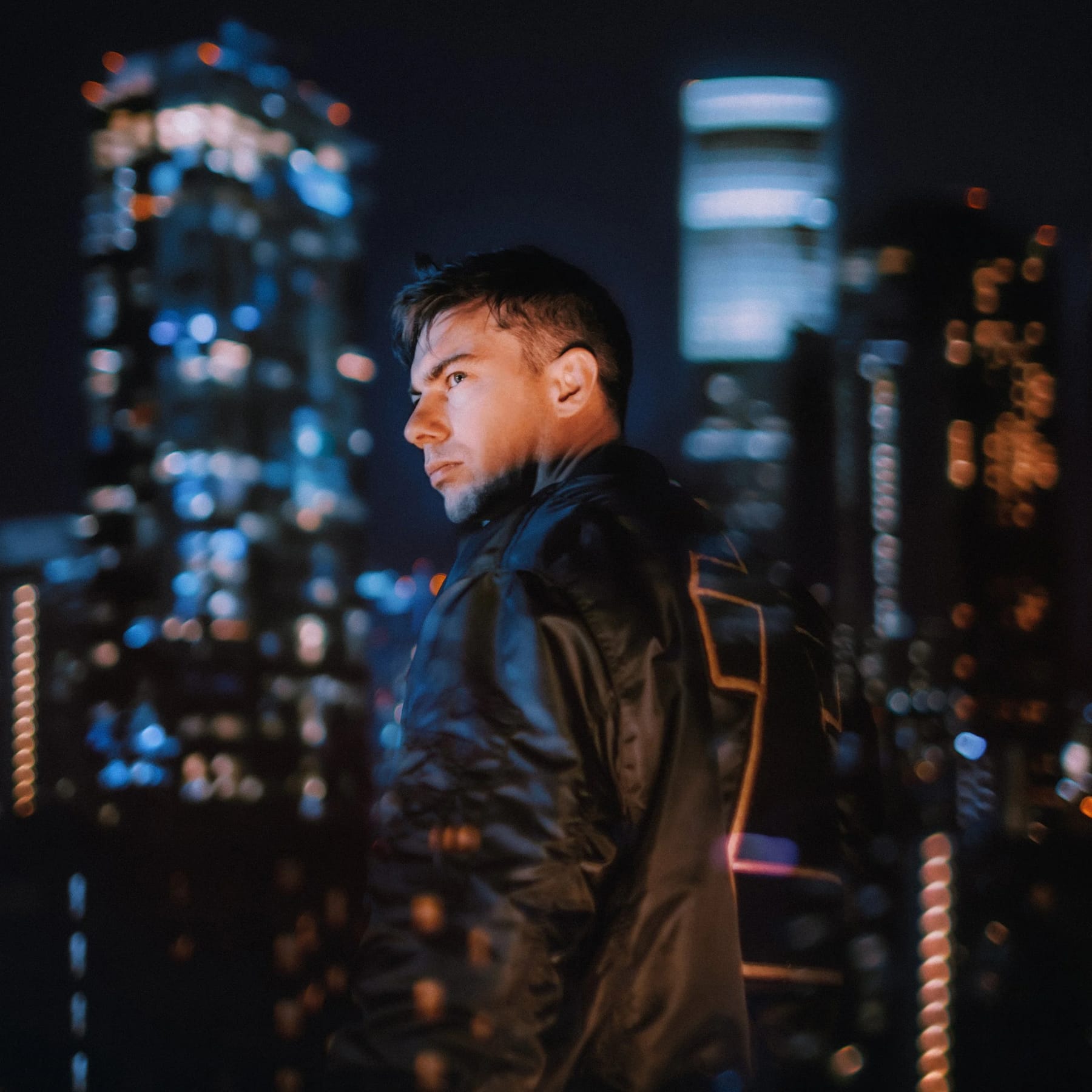 Culture Shock in a cinematic cityscape at night.